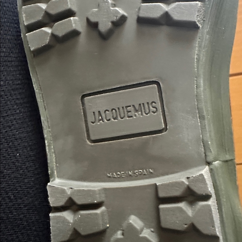 new JACQUEMUS 41 BRAND NEW CALFSKIN RUBBER LACE UP BOOTS “LES MEUNIERES HAUTES” - Picture 10 of 12
